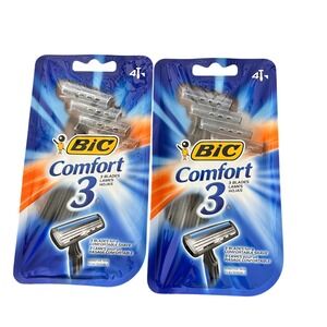 BIC Comfort 3 Razors Triple Blade Disposable Razors Men 8‎ (2 sets)